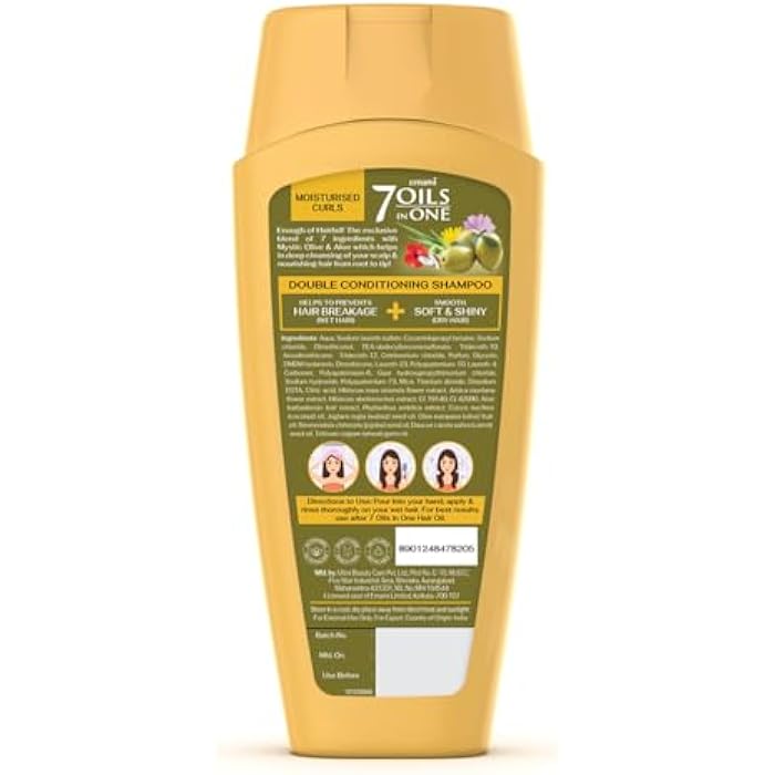 Emami 7 Oils in One Double Conditioning Shampoo Mystic Olive 400 ML - Image 2